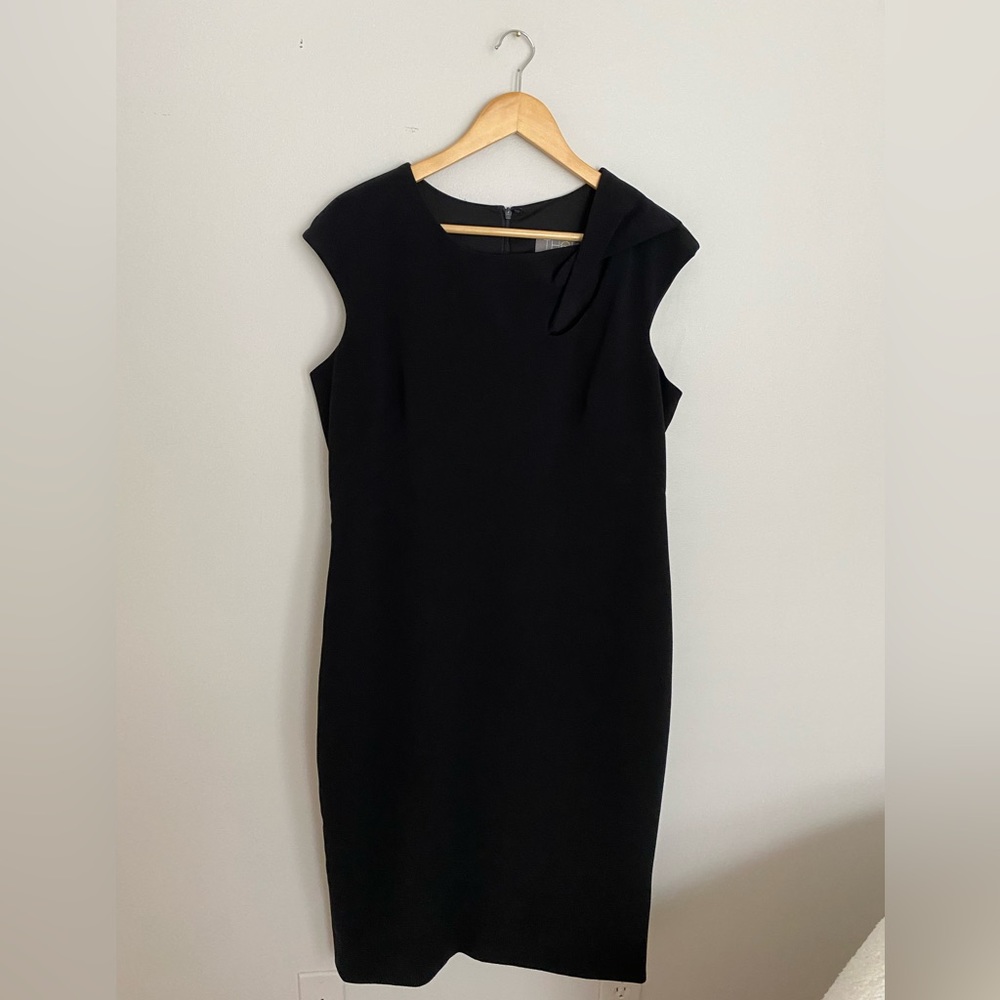 Theia black dress